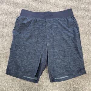 Lululemon T.H.E. Short Mens Large Blue 9" Linerless Training Gym